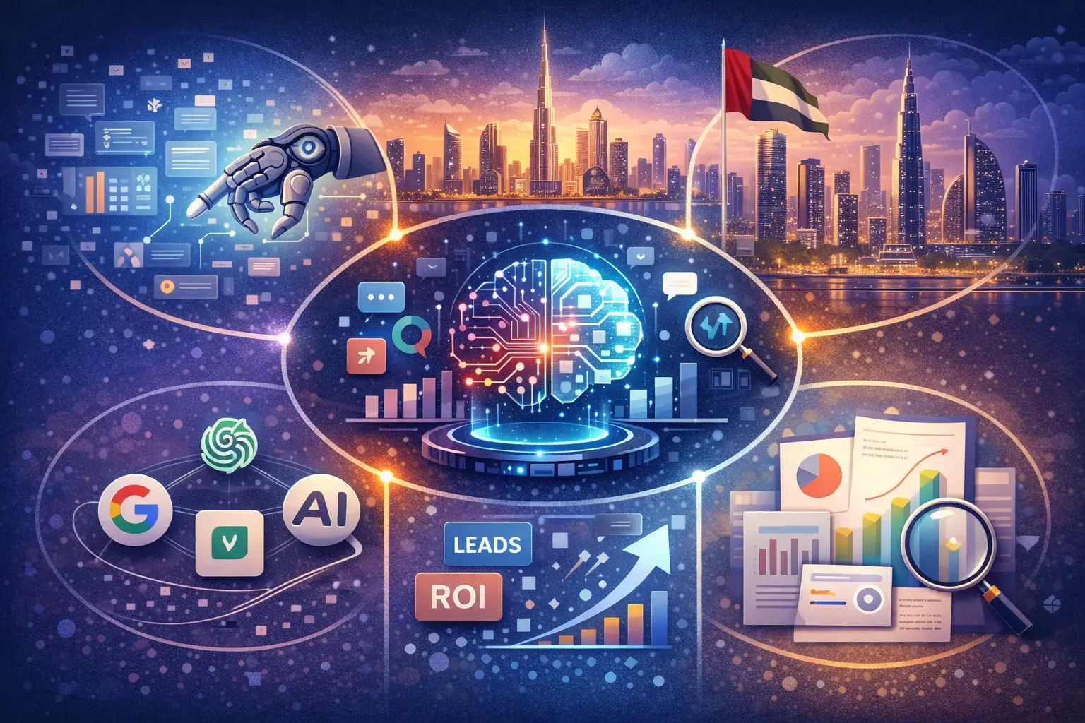 Social media advertising Dubai brand engagement creative