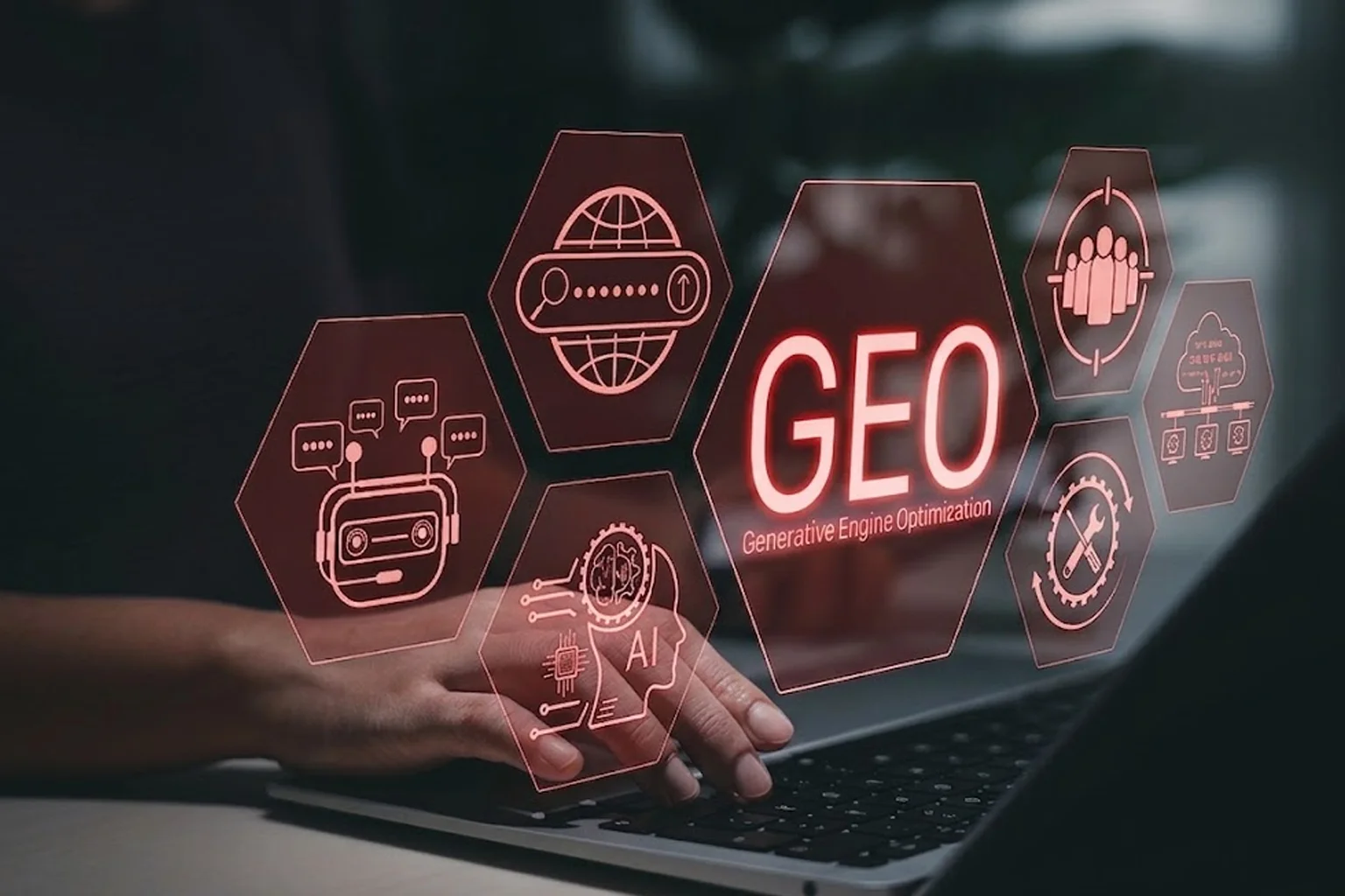 Digital marketing strategy Dubai AI creative illustration