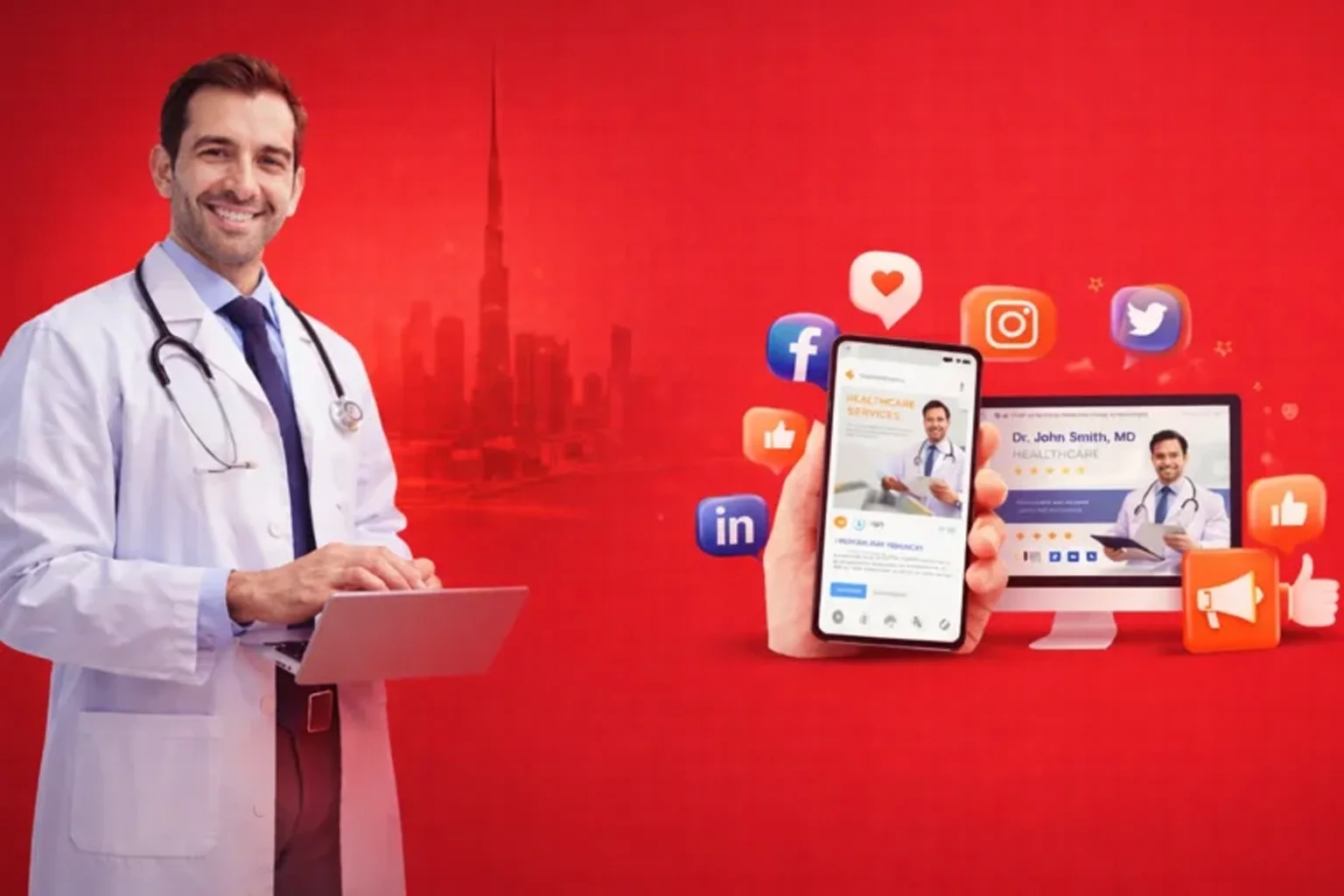 Social Media in Digital Marketing for Clinics Dubai